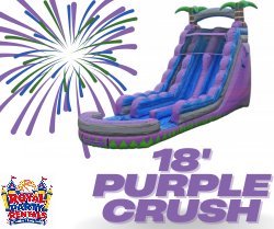 18' Purple Crush Dual Lane Water Slide 18' Purple Crush Dual Lane Water Slide